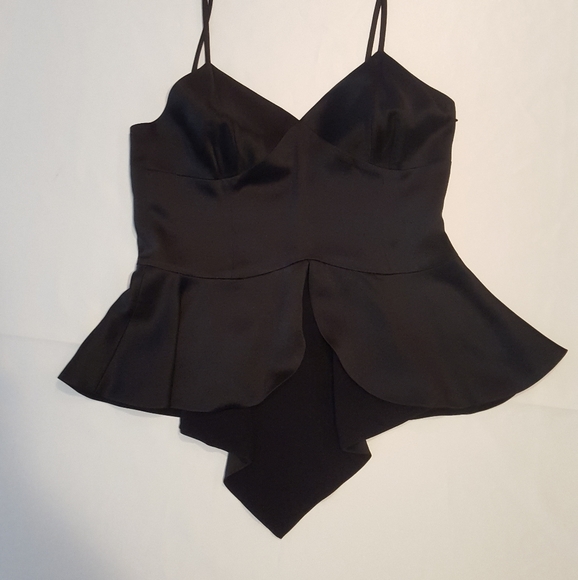 Sexy Satin~Italian Designer Moschino Satin Peplum Cami Top - Picture 12 of 16